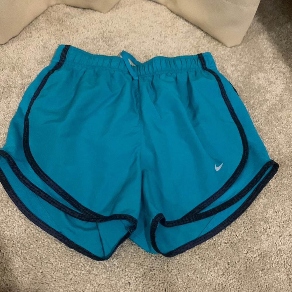 Nike Dri-Fit Women’s XS Teal Blue Athletic Running Shorts